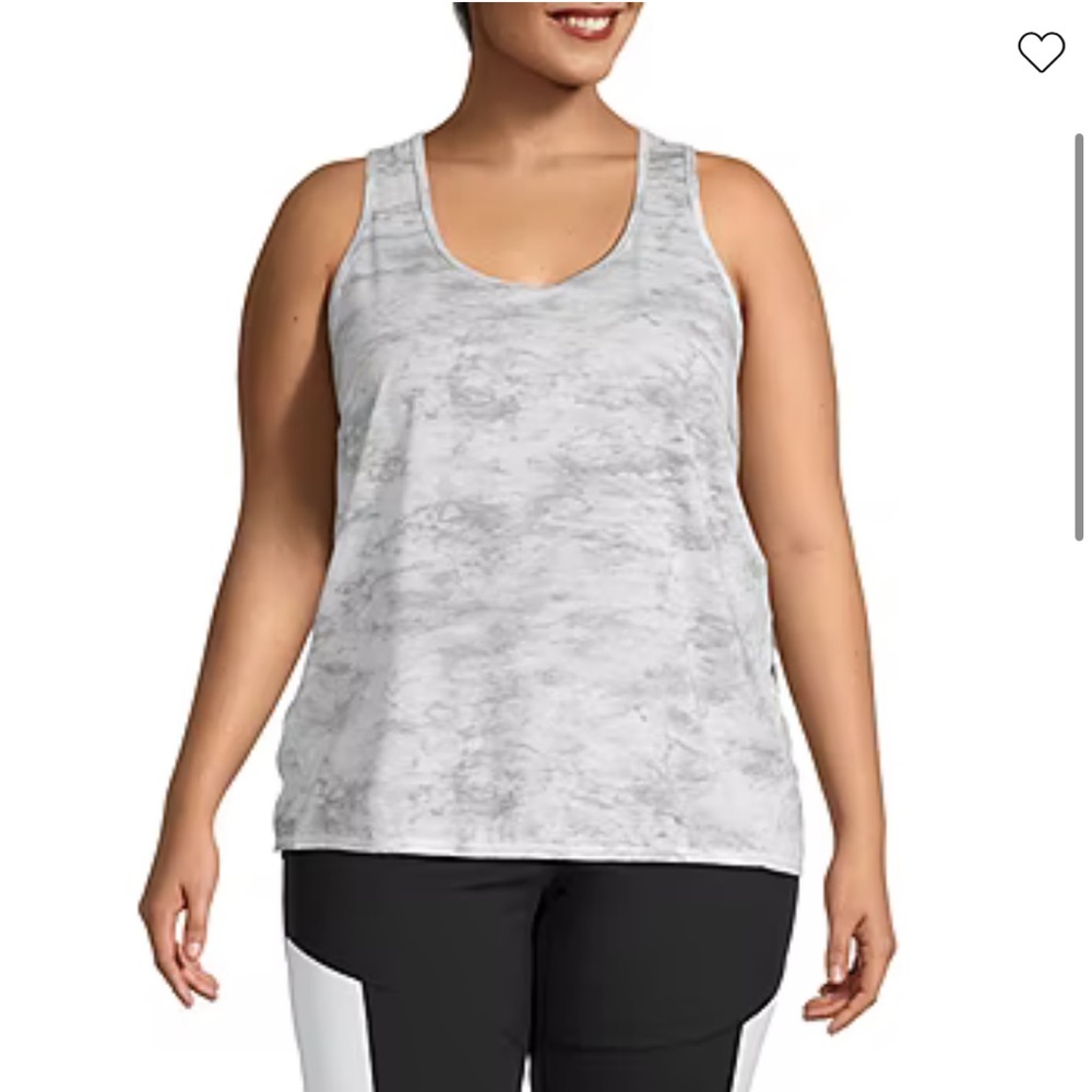 NWT Xersion White & Grey Workout Tank - Picture 2 of 8